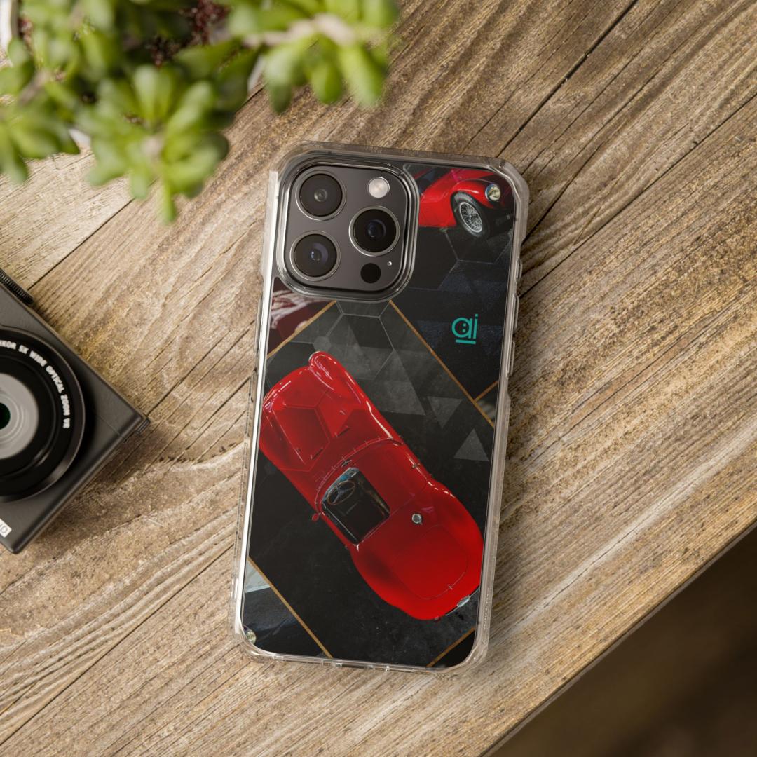 AI Brand Magnetic Clear Impact Cases For iPhone models - roadster