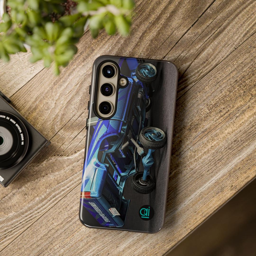 AI Brand - Stylish Tough Phone Case - Glossy & Matte - Truckin' in the 1980s