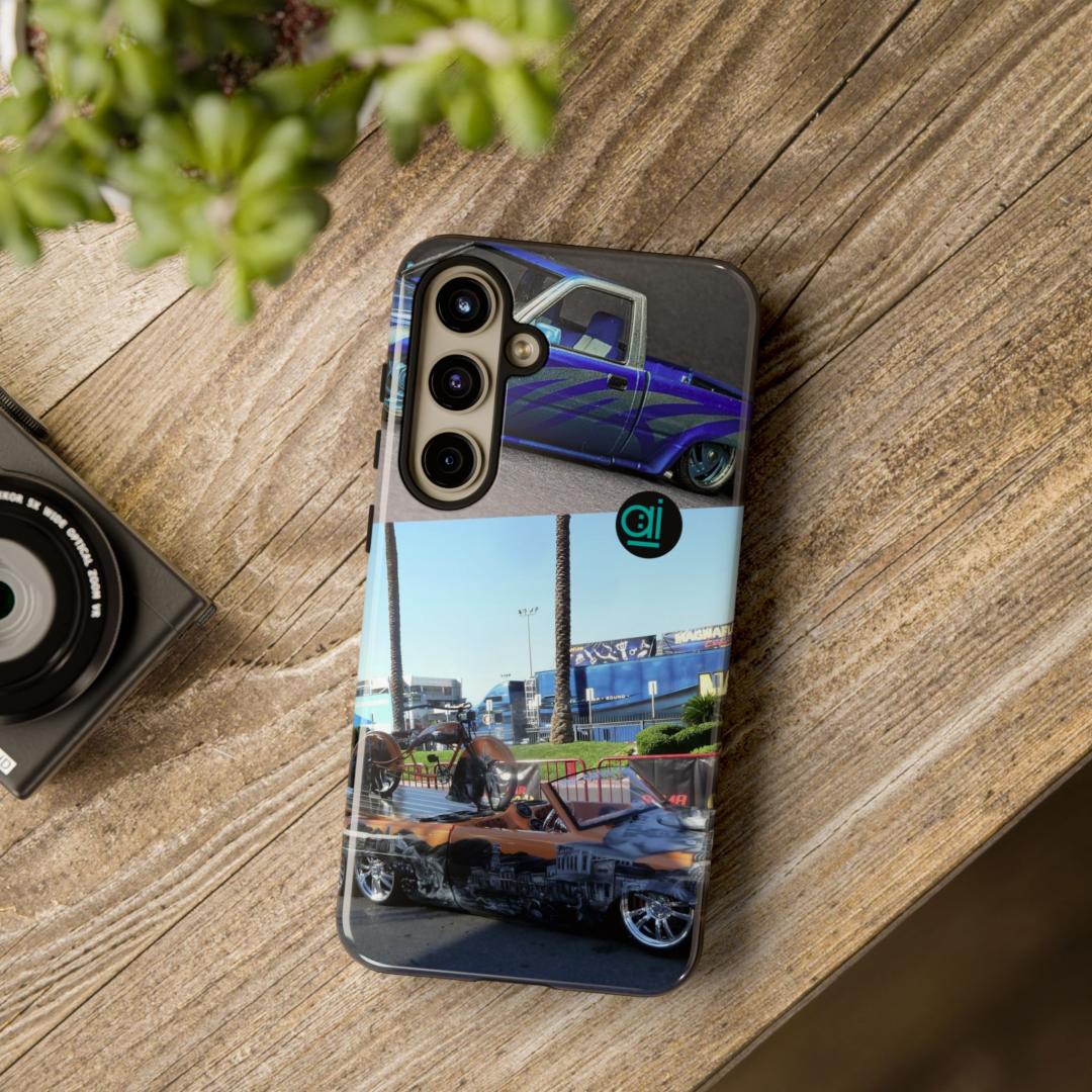 AI Brand - Stylish Tough Phone Case - Glossy & Matte - Truckin' in the 1980s slammed