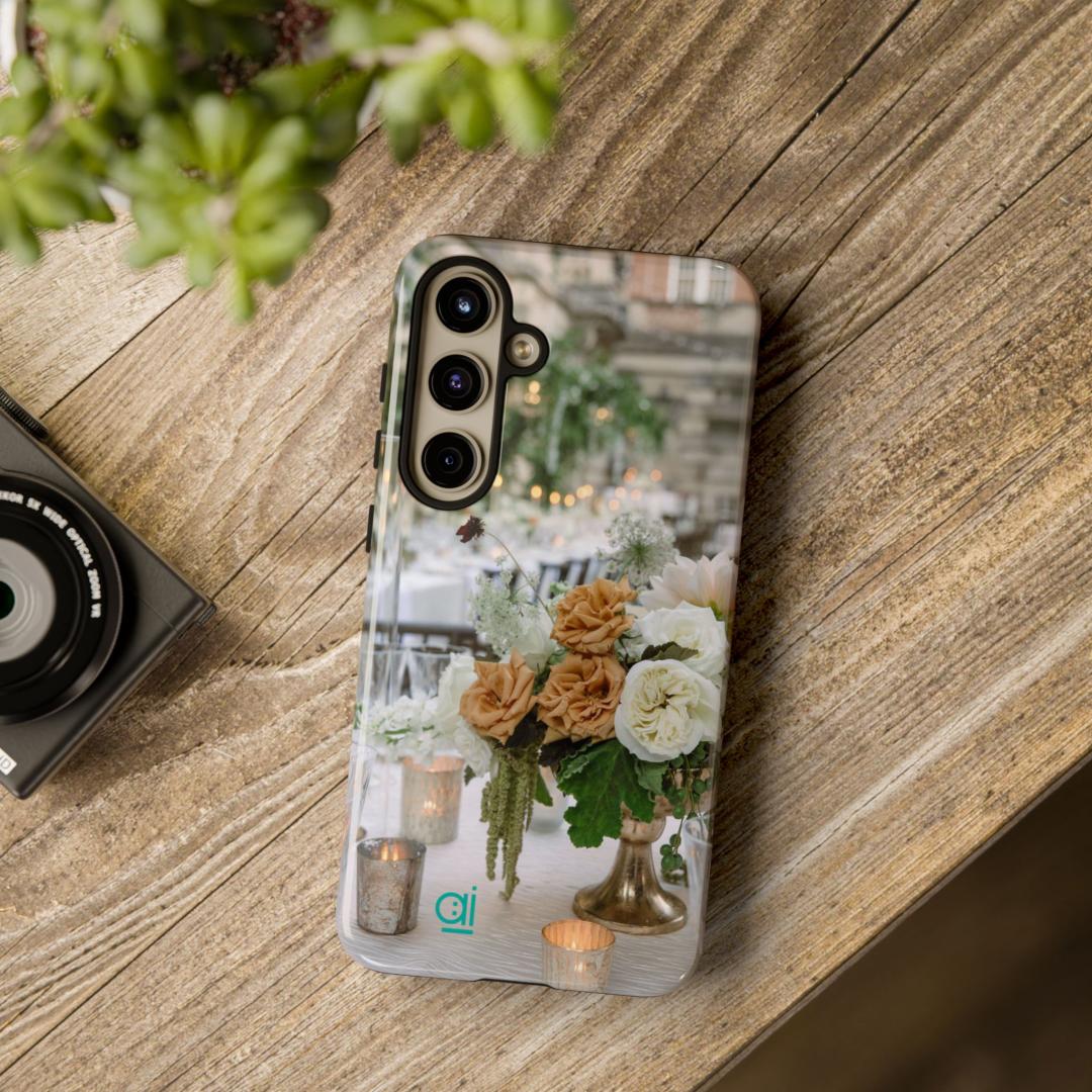 AI Brand - Stylish Tough Phone Case - Glossy & Matte - Atomic Impact - dining ambiance