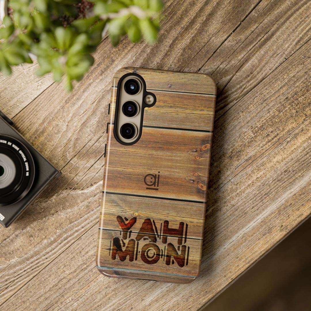 AI Brand - Stylish Tough Phone Case - Glossy & Matte - woodcut yahmon