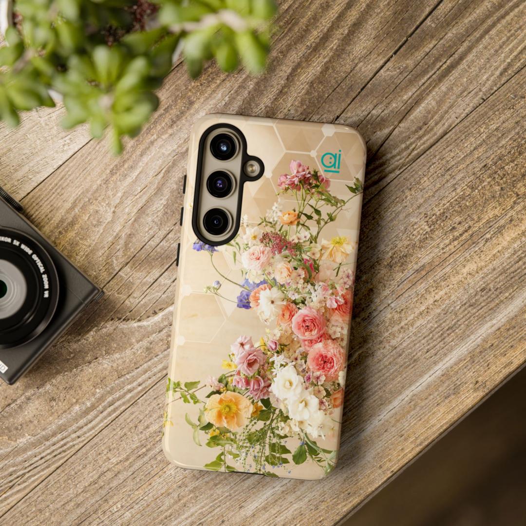 AI Brand - Stylish Tough Phone Case - Glossy & Matte - Atomic Impact - floral