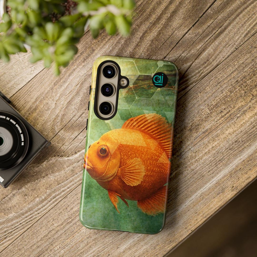 AI Brand - Stylish Tough Phone Case - Glossy & Matte - Atomic Impact - fish eye