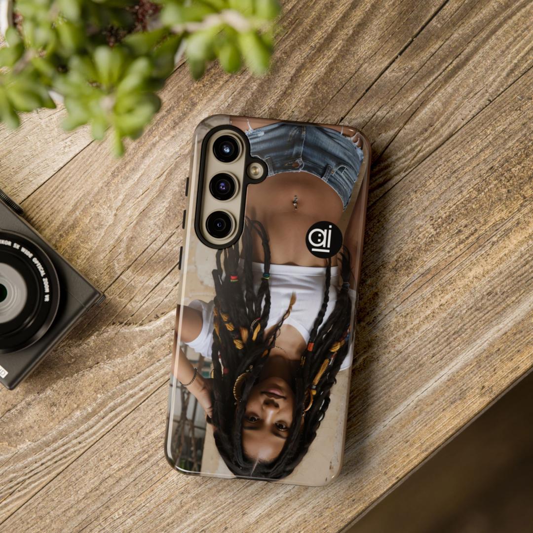 AI Brand - Stylish Tough Phone Case - Glossy & Matte - Let the locs flow