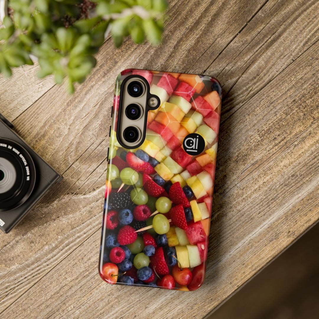 AI Brand - Stylish Tough Phone Case - Glossy & Matte - fruit sticks