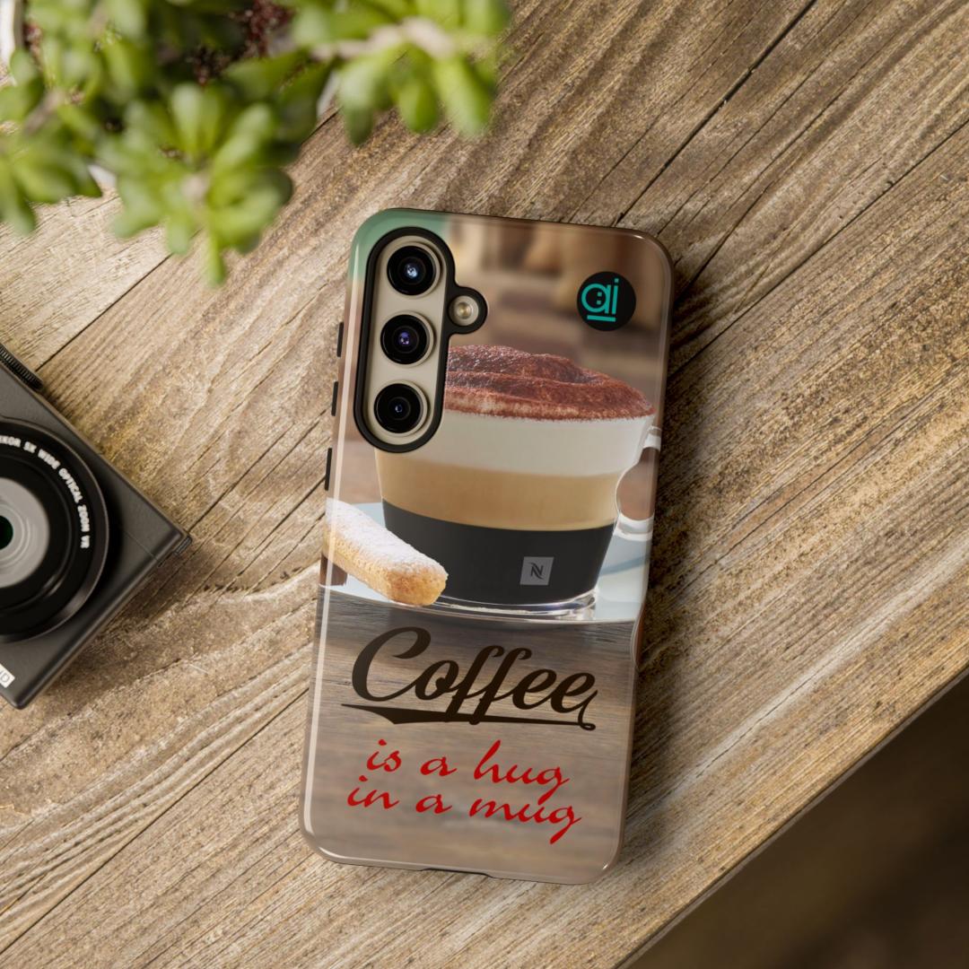 AI Brand - Stylish Tough Phone Case - Glossy & Matte - Atomic Impact - A hug in a mug