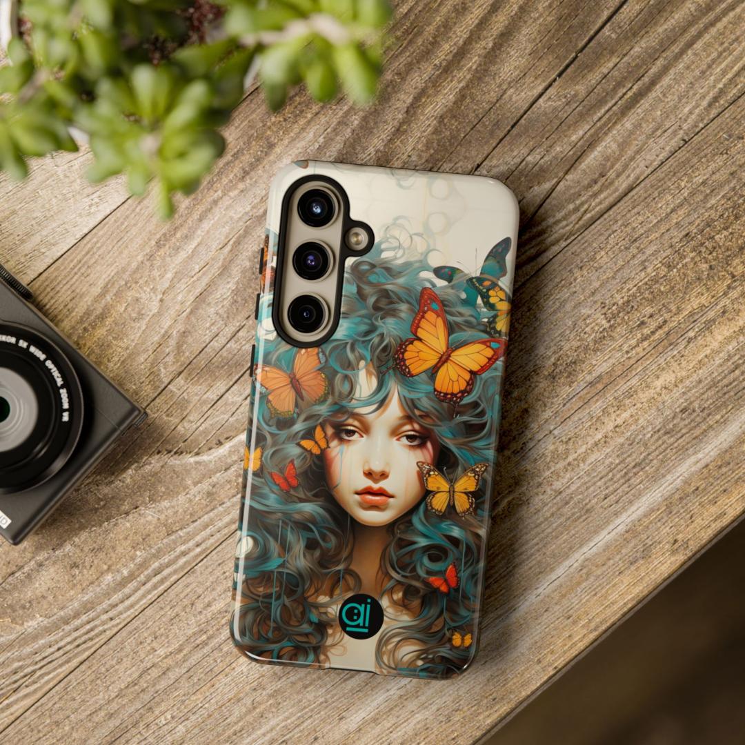 AI Brand - Stylish Tough Phone Case - Glossy & Matte - fly butterflies