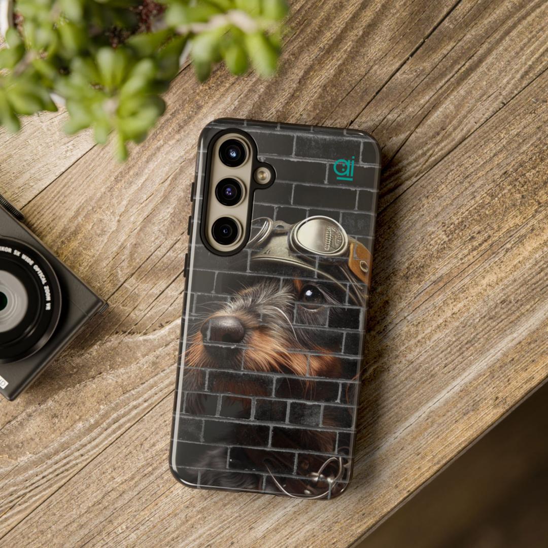 AI Brand - Stylish Tough Phone Case - Glossy & Matte - Atomic Impact - Daschunde