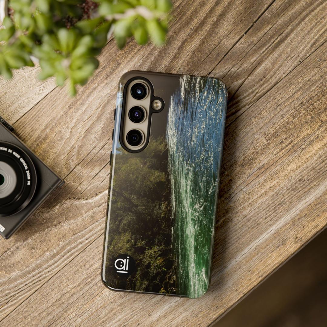 AI Brand - Stylish Tough Phone Case - Glossy & Matte - Skagit river Washington