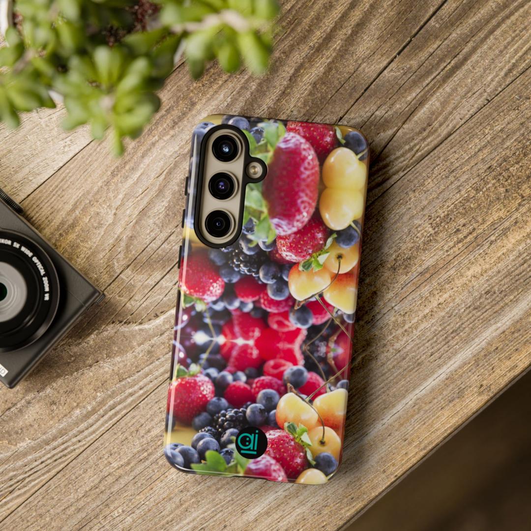 AI Brand - Stylish Tough Phone Case - Glossy & Matte - Atomic Impact - More fruits