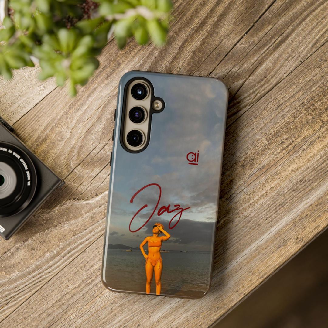 AI Brand - Stylish Tough Phone Case - Glossy & Matte - Jaz Elise Rocking sunset hour