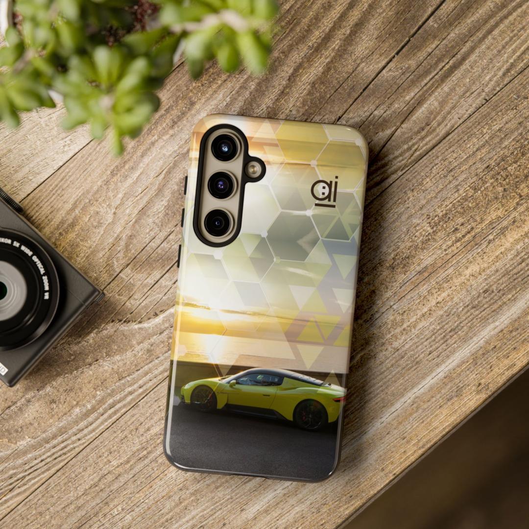 AI Brand - Stylish Tough Phone Case - Glossy & Matte - Ferrari at sea
