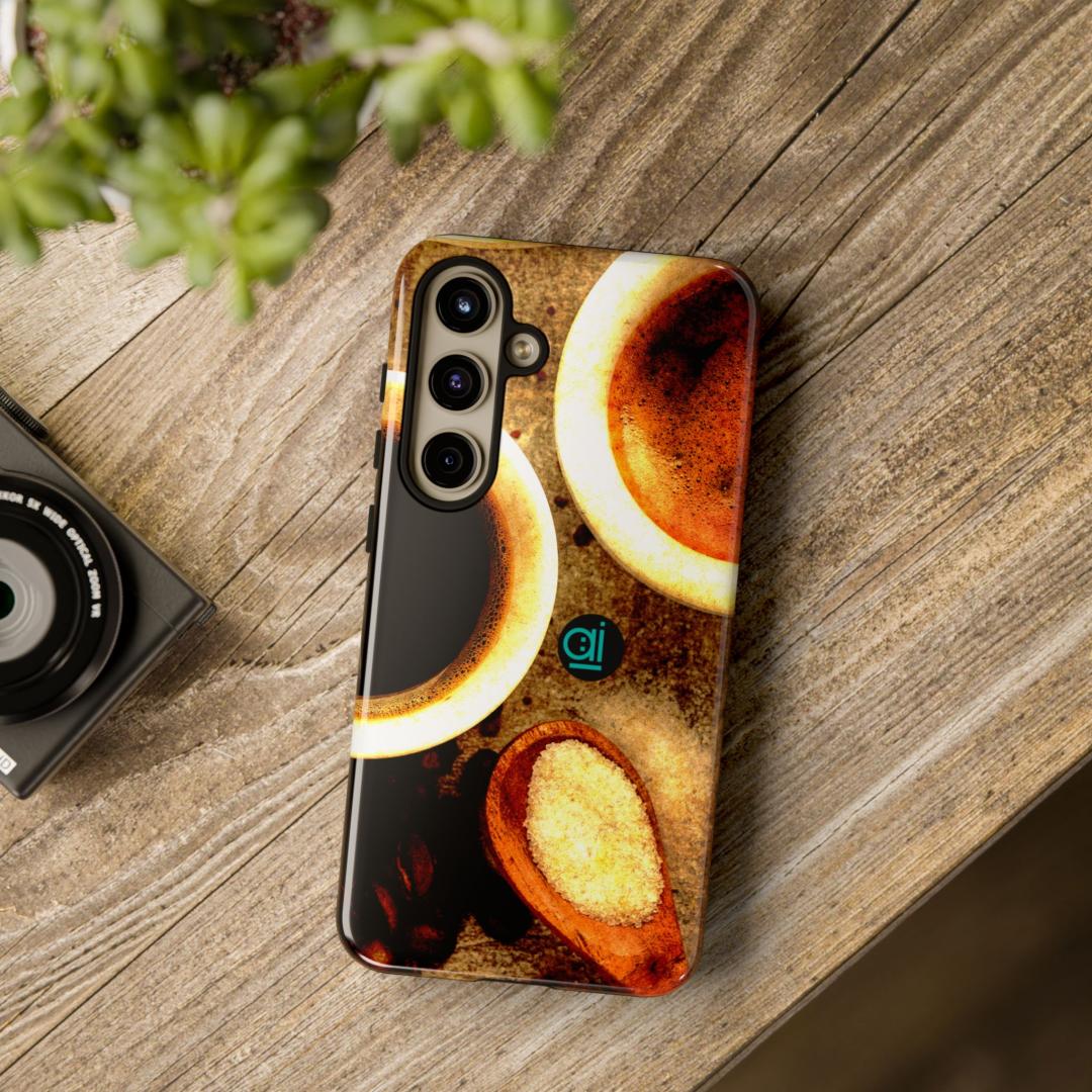 AI Brand - Stylish Tough Phone Case - Glossy & Matte - all blacks