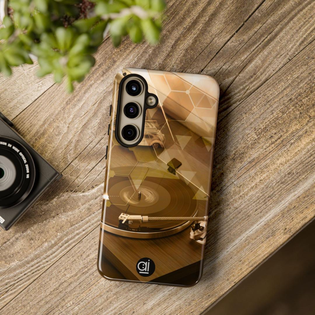 AI Brand - Stylish Tough Phone Case - Glossy & Matte - turntable