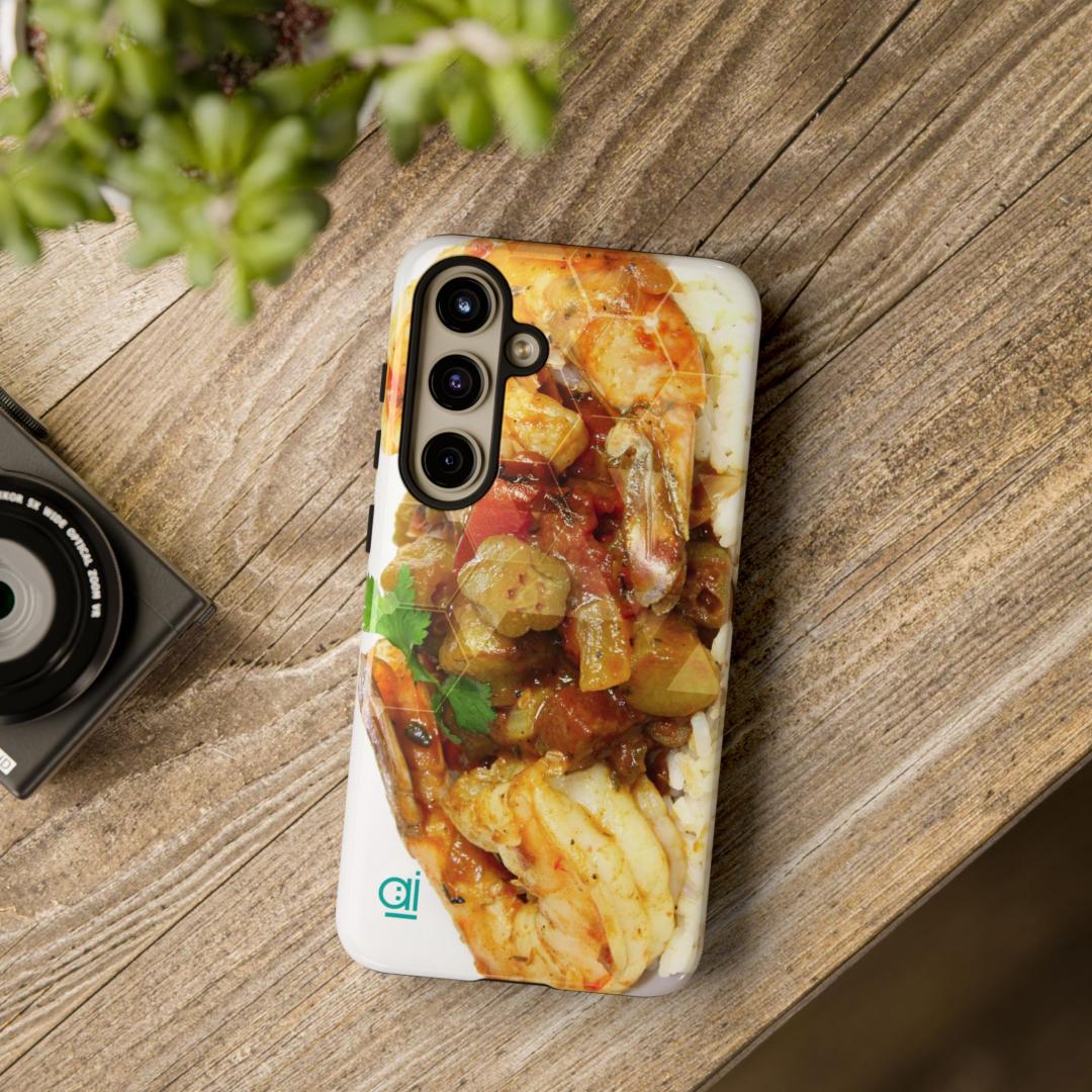 AI Brand - Stylish Tough Phone Case - Glossy & Matte - Soul food shrimps