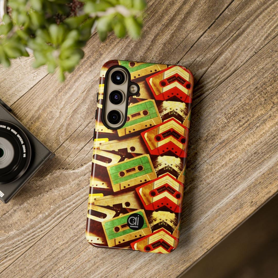 AI Brand - Stylish Tough Phone Case - Glossy & Matte - cassettes