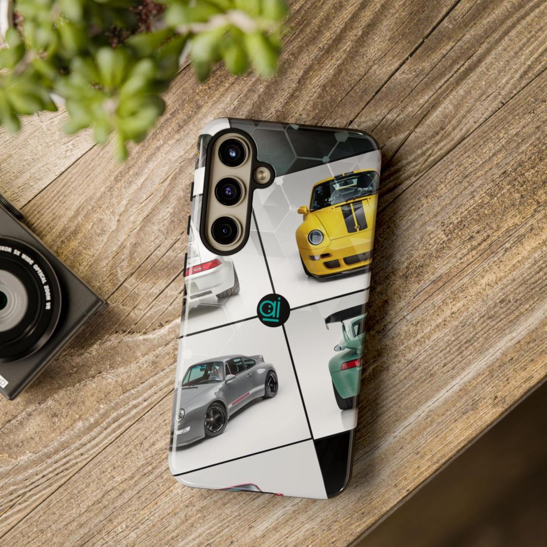 AI Brand - Stylish Tough Phone Case - Glossy & Matte - Porsche in line