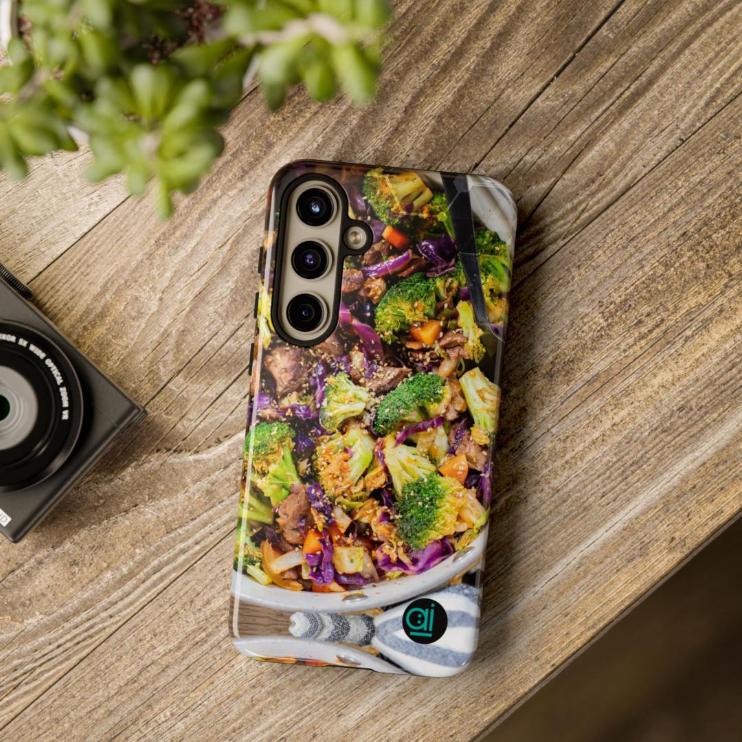 AI Brand - Stylish Tough Phone Case - Glossy & Matte - Atomic Impact - vegiedish