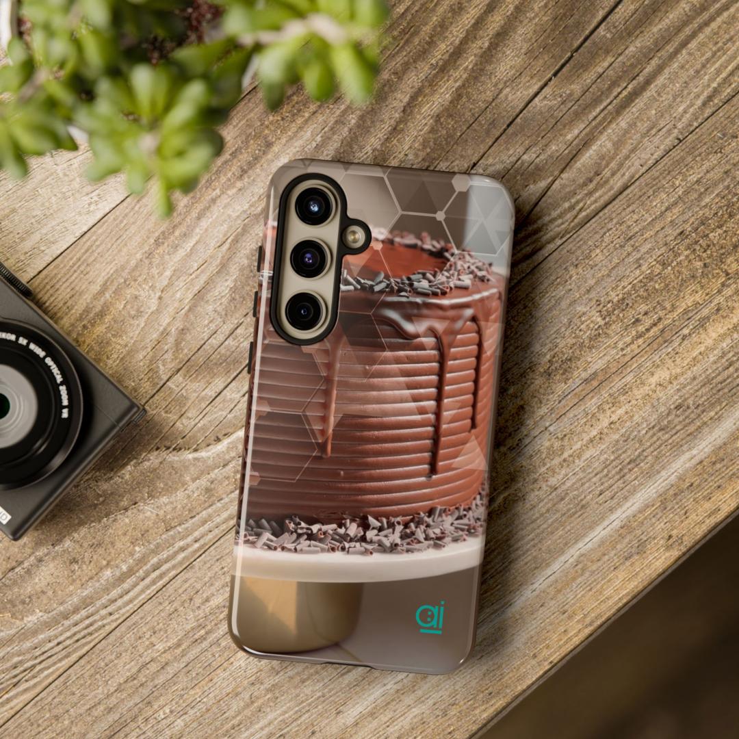 AI Brand - Stylish Tough Phone Case - Glossy & Matte - choco to the max