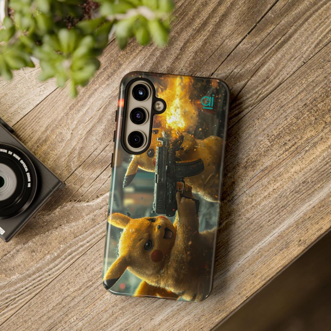 AI Brand - Stylish Tough Phone Case - Glossy & Matte - Atomic Impact - chubang