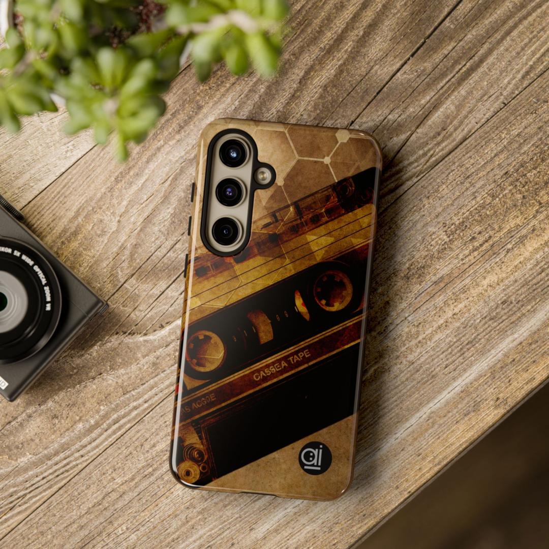 AI Brand - Stylish Tough Phone Case - Glossy & Matte - vintage tape