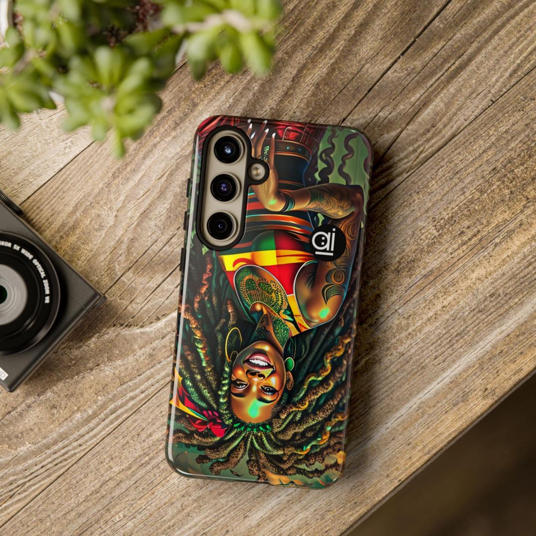 AI Brand - Stylish Tough Phone Case - Glossy & Matte - rasta locs