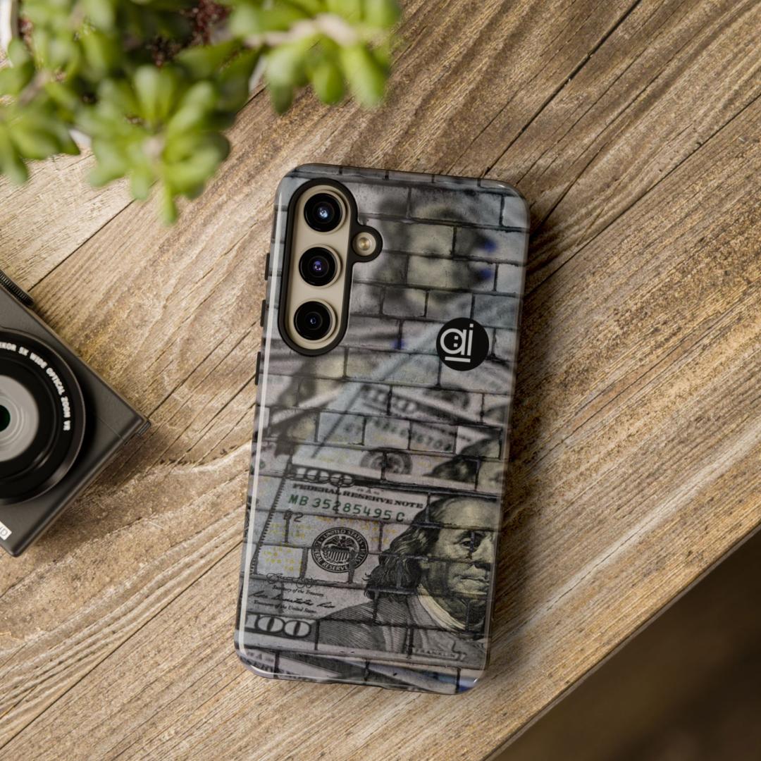 AI Brand - Stylish Tough Phone Case - Glossy & Matte - cash wall