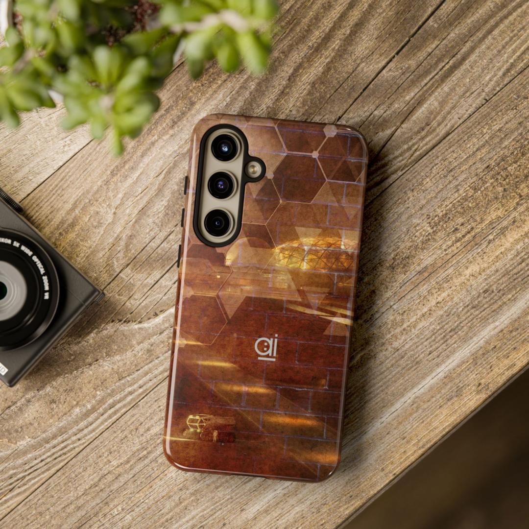 AI Brand - Stylish Tough Phone Case - Glossy & Matte - On The Mars Base