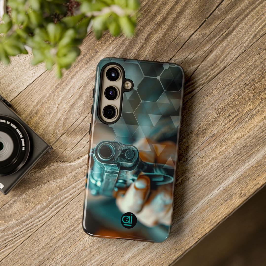 AI Brand - Stylish Tough Phone Case - Glossy & Matte - Atomic Impact - ready to shoot