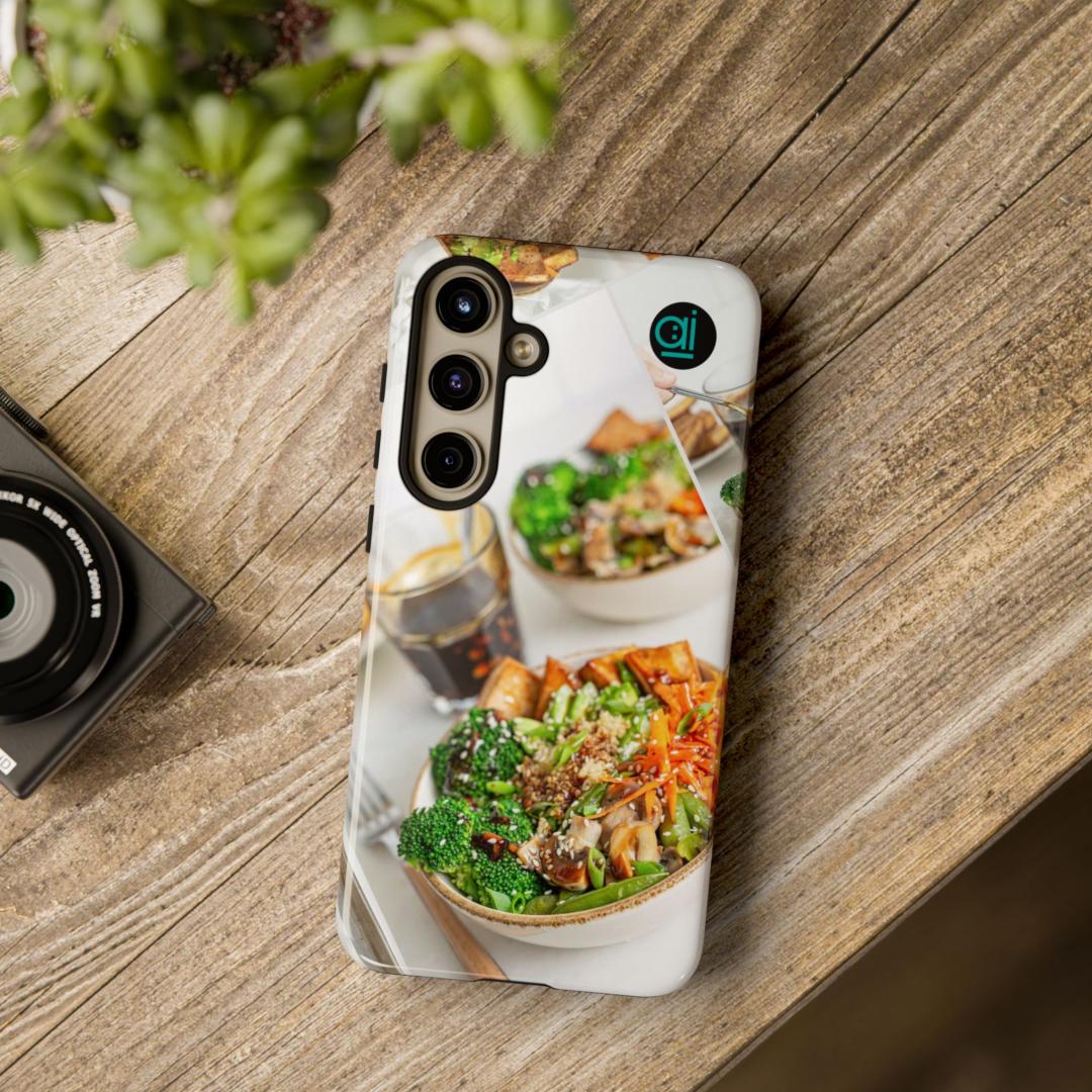 AI Brand - Stylish Tough Phone Case - Glossy & Matte - food for the brain